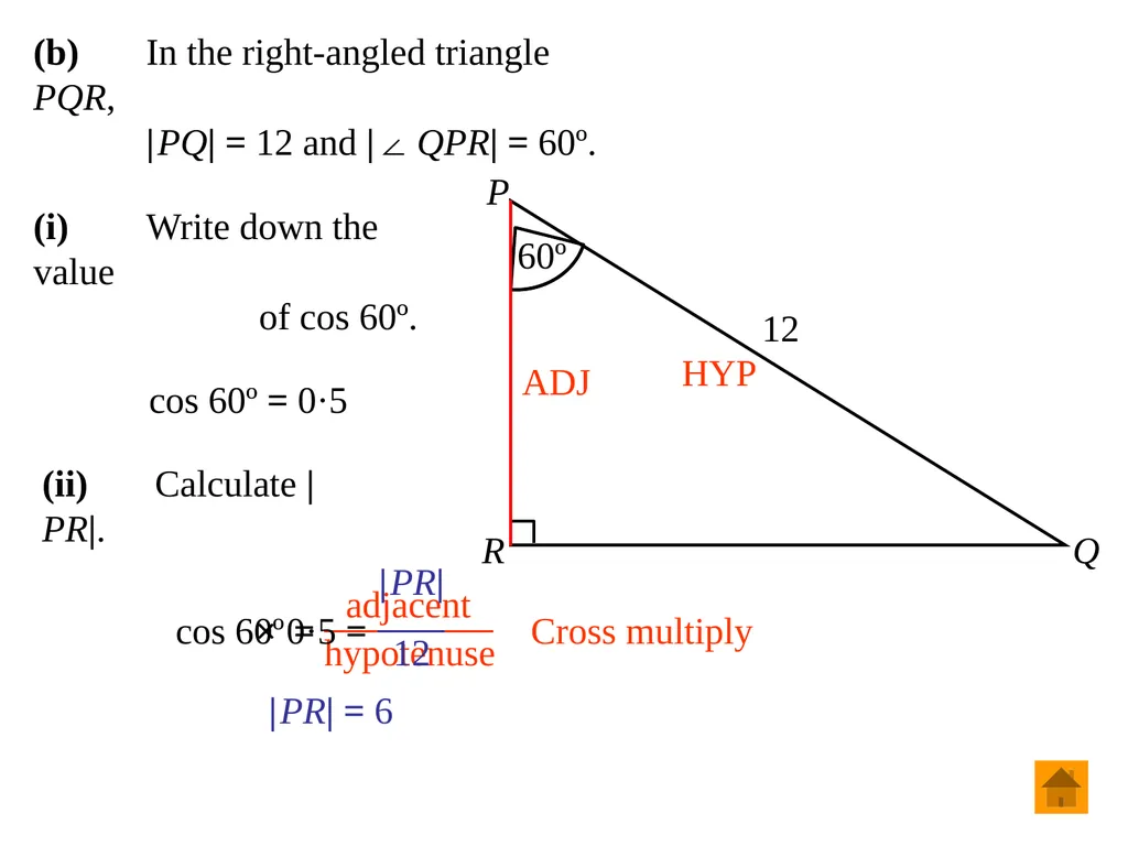 Junior Certificate Ordinary Level Trigonometry - slide 29 of 46