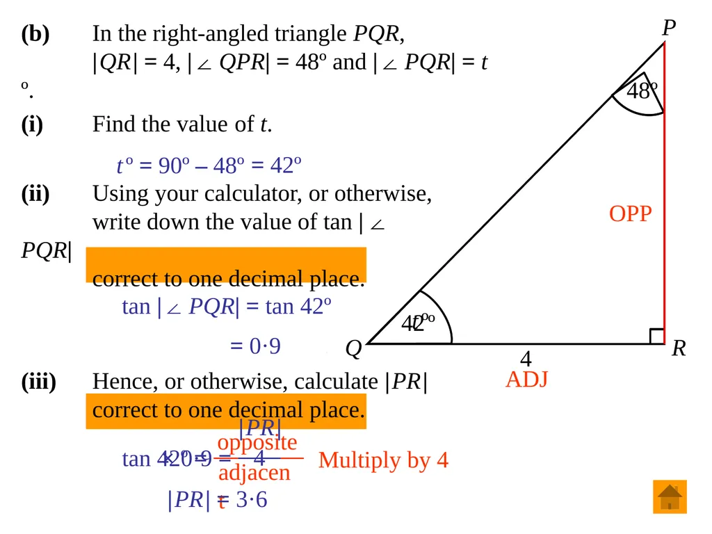 Junior Certificate Ordinary Level Trigonometry - slide 18 of 46