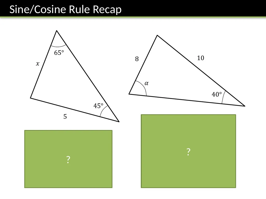 IGCSE FM Trigonometry II Dr J Frost - slide 18 of 28