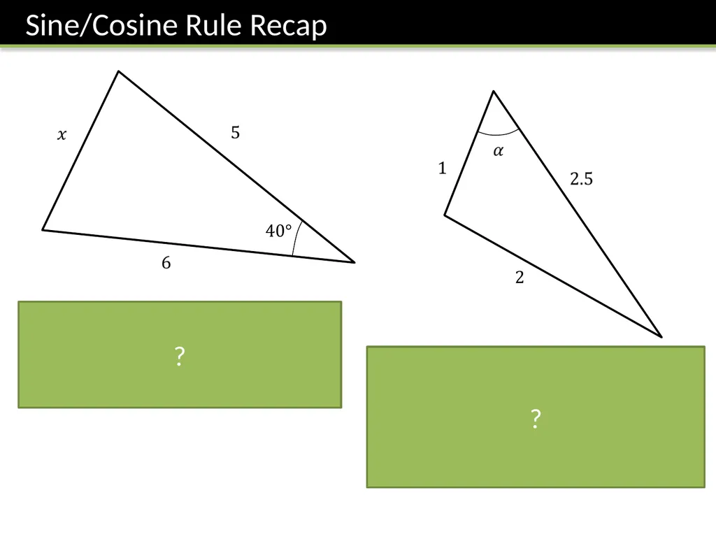 IGCSE FM Trigonometry II Dr J Frost - slide 19 of 28