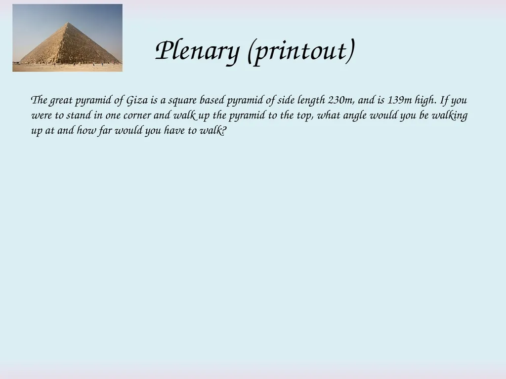 3D Trigonometry Starter Can you find the value of - slide 11 of 11