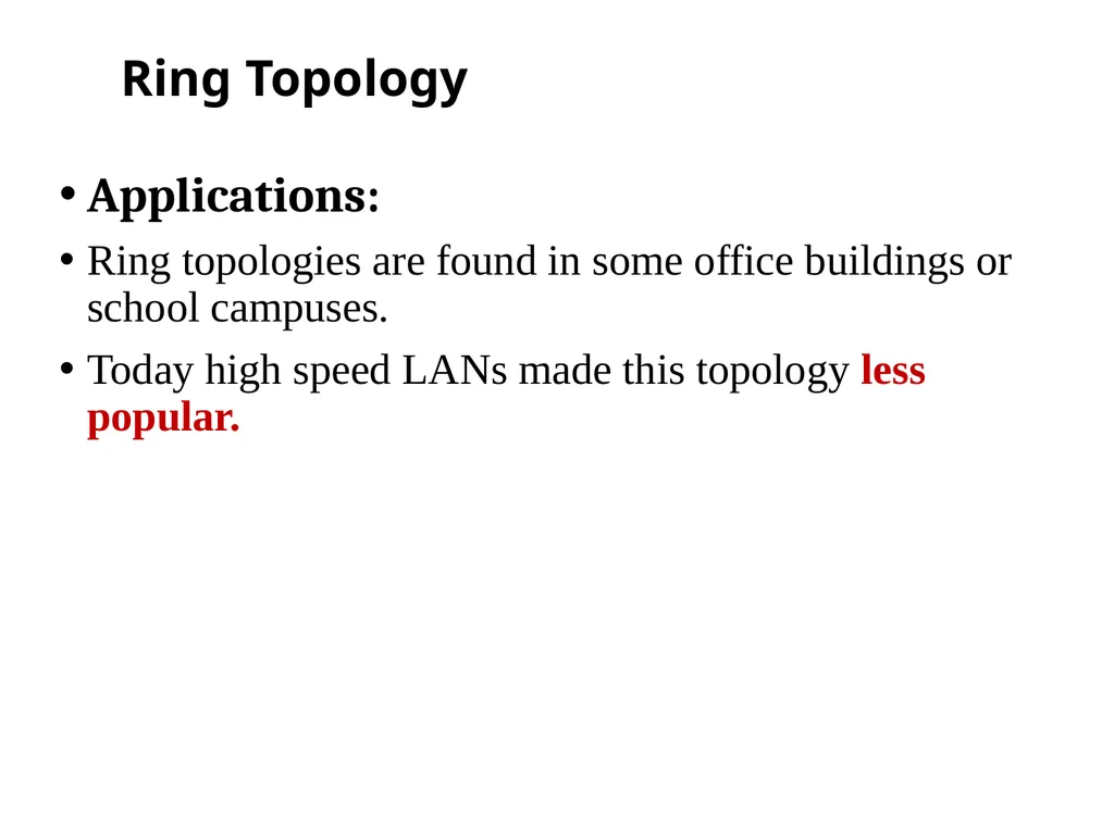 Chapter 2 Network topology and Networking devices - slide 20 of 40