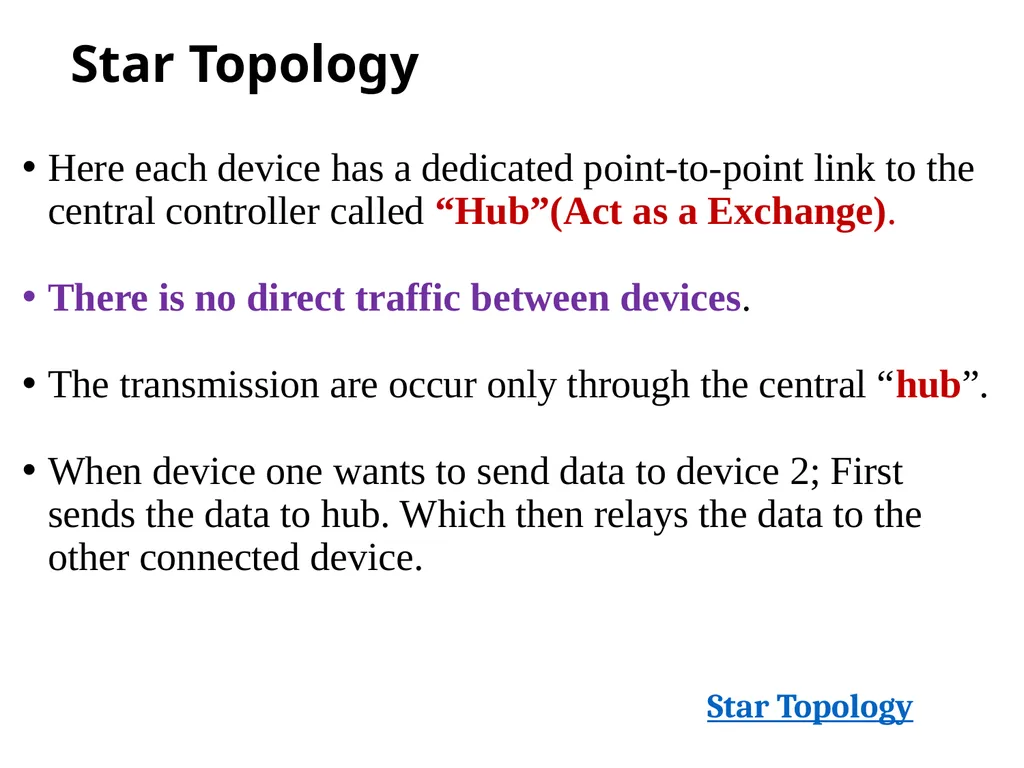 Chapter 2 Network topology and Networking devices - slide 22 of 40