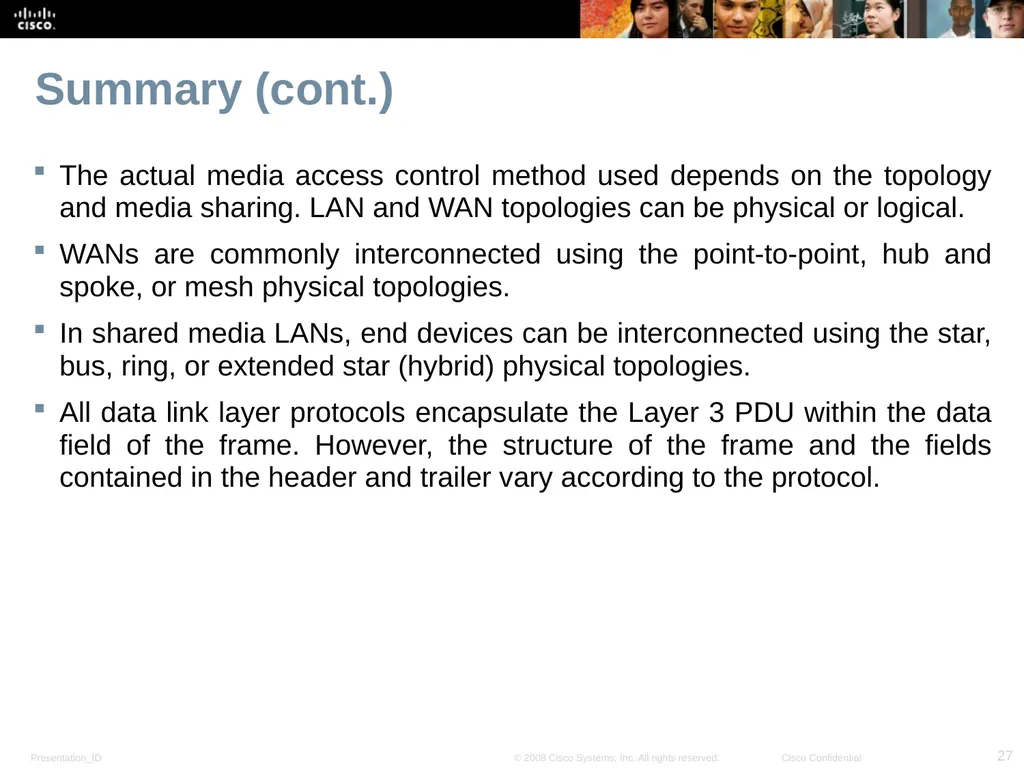 Lecture 04: Network Topologies Introduction to - slide 27 of 28
