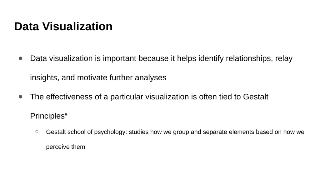 Visualizing Relationships within High Dimensional - slide 2 of 26