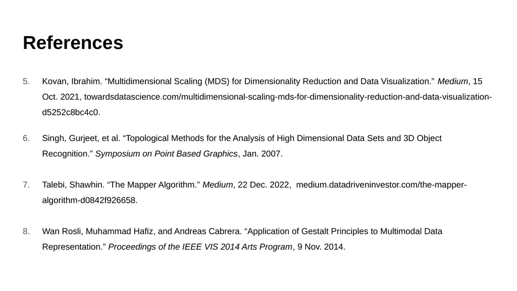 Visualizing Relationships within High Dimensional - slide 22 of 26