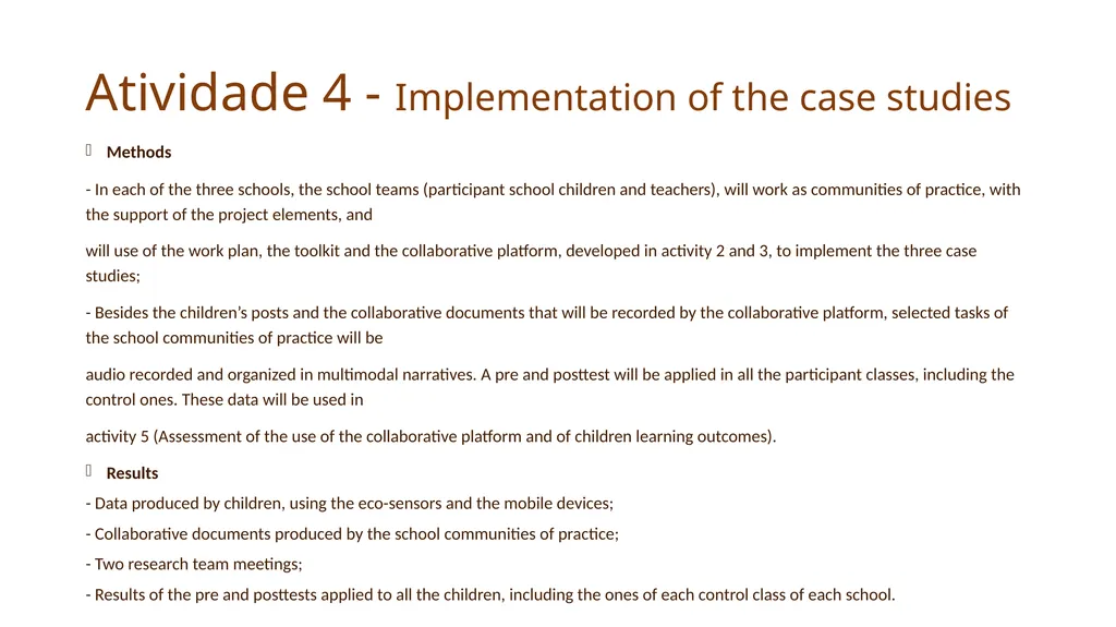Eco-sensors4Health Eco-sensors for health: - slide 9 of 12