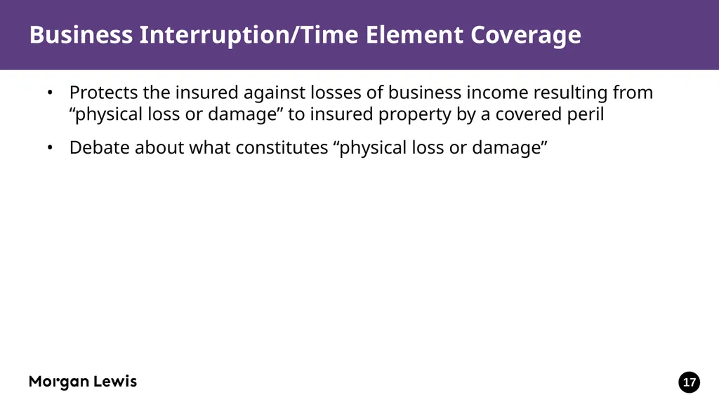 Reopening the Workplace and Insurance Issues in - slide 17 of 31