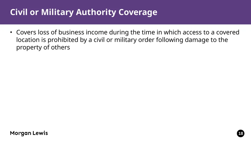 Reopening the Workplace and Insurance Issues in - slide 18 of 31