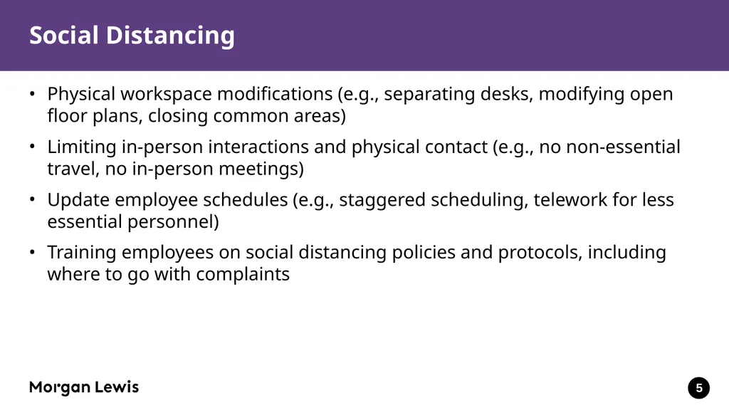 Reopening the Workplace and Insurance Issues in - slide 5 of 31