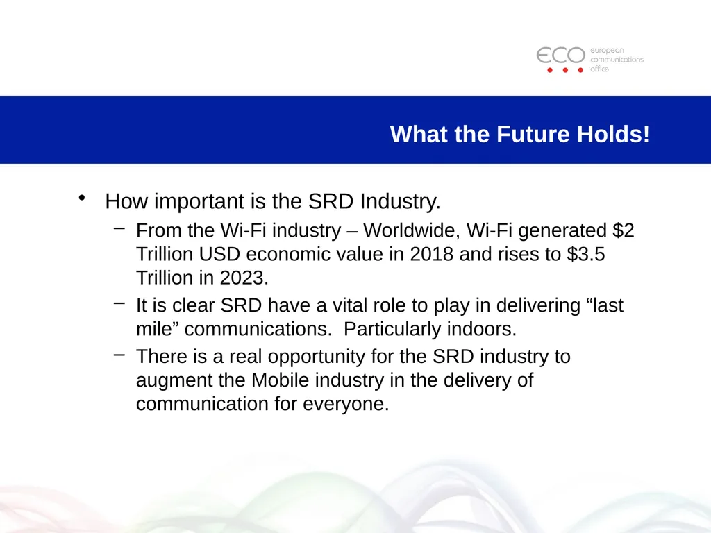 ECO Recent and Planned Changes in SRD Regulations - slide 16 of 20