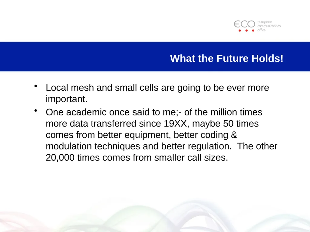 ECO Recent and Planned Changes in SRD Regulations - slide 17 of 20