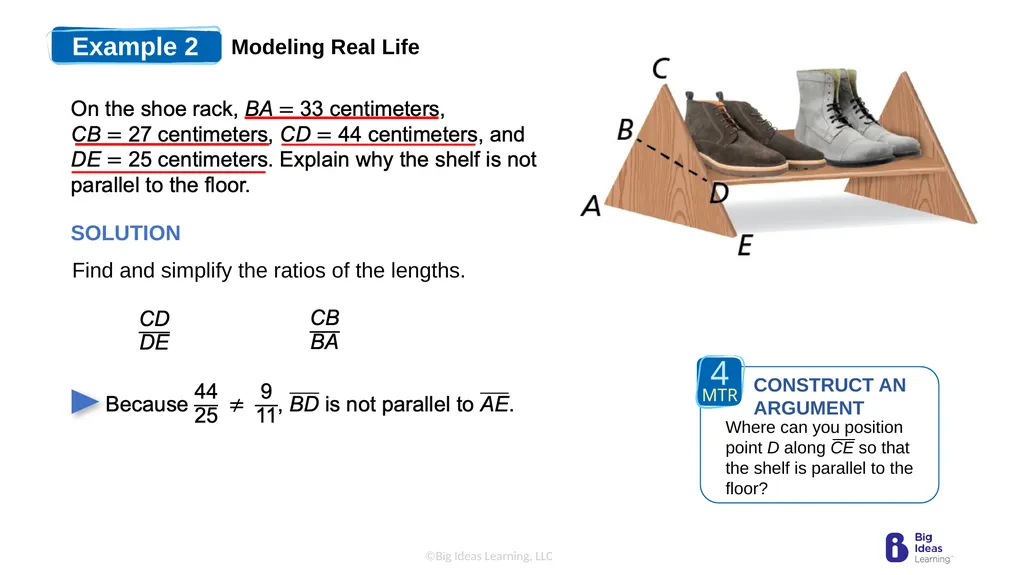 Lesson 8.4 Proportionality Theorems Learning - slide 6 of 13