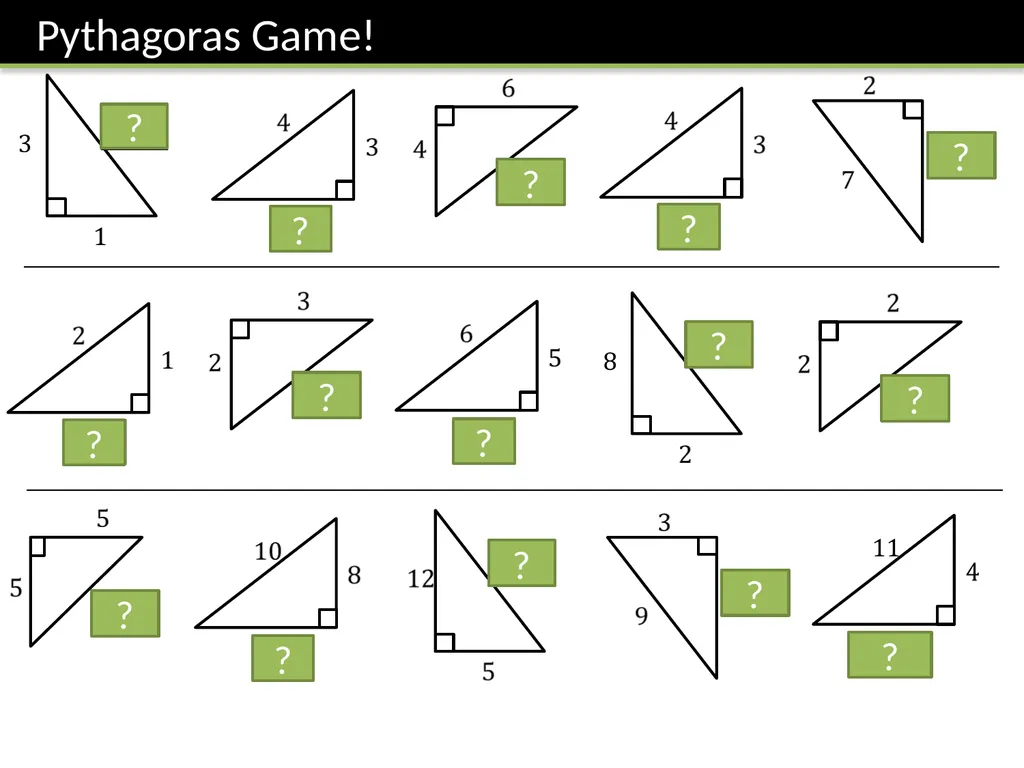 Year 7 Pythagoras’ Theorem Dr J Frost - slide 11 of 31