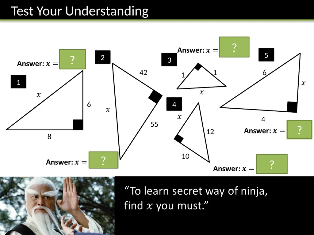 Year 7 Pythagoras’ Theorem Dr J Frost - slide 8 of 31