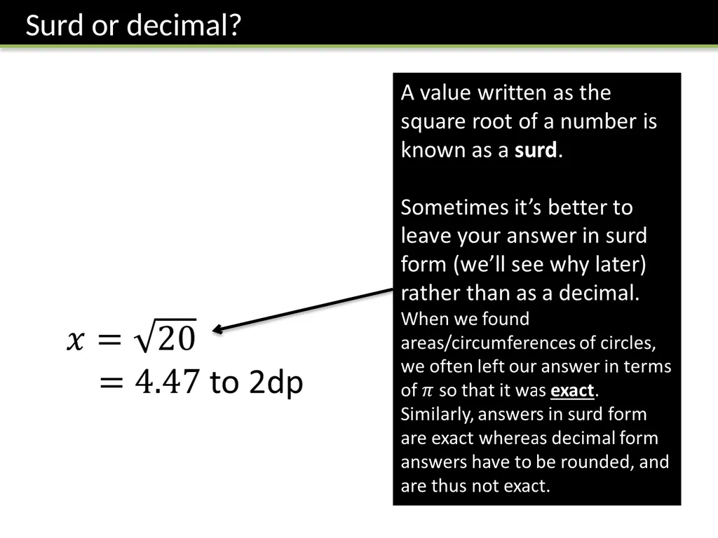 Year 7 Pythagoras’ Theorem Dr J Frost - slide 7 of 31