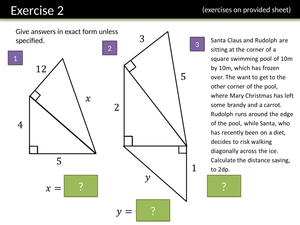 Year 7 Pythagoras’ Theorem Dr J Frost - slide 23 of 31