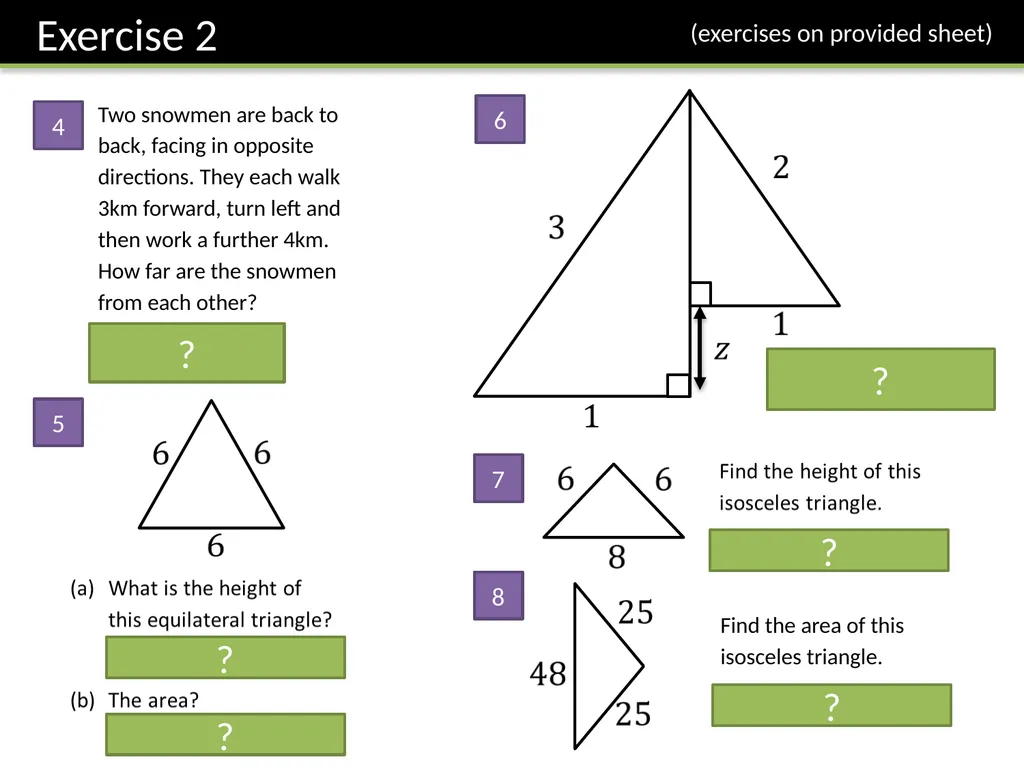 Year 7 Pythagoras’ Theorem Dr J Frost - slide 24 of 31