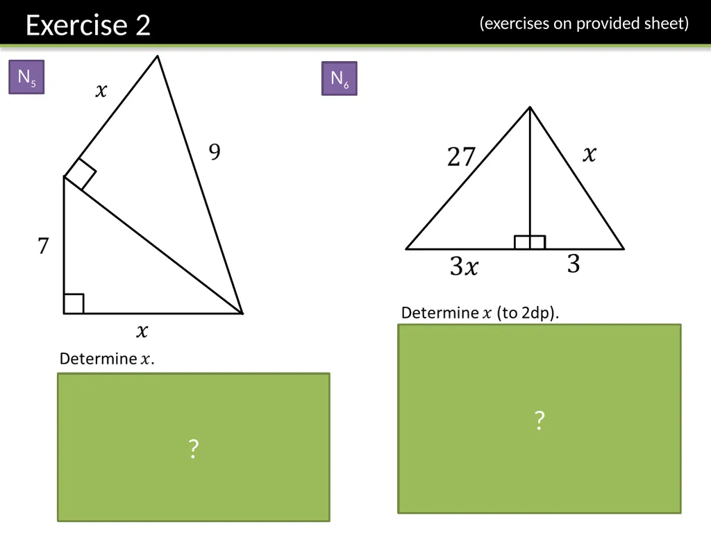 Year 7 Pythagoras’ Theorem Dr J Frost - slide 30 of 31