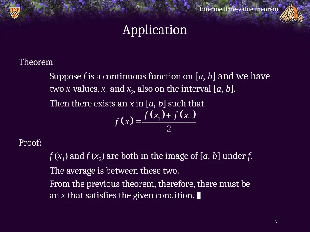 Intermediate-value theorem Introduction In this - slide 7 of 16