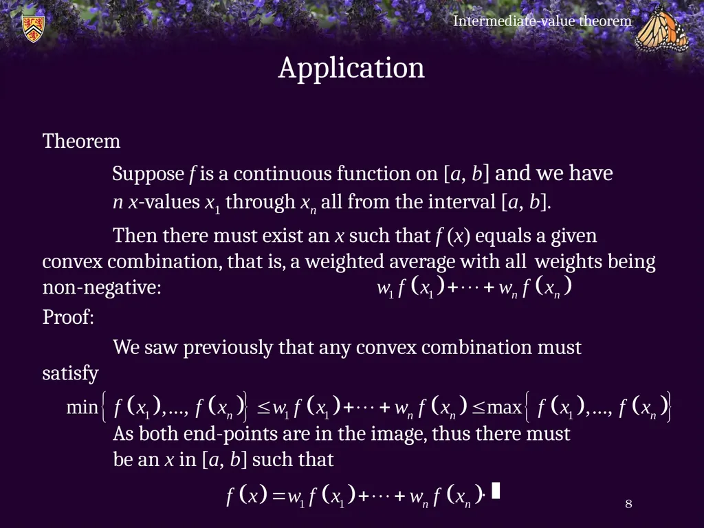 Intermediate-value theorem Introduction In this - slide 8 of 16