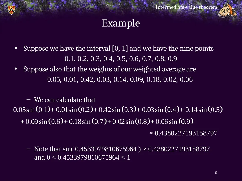 Intermediate-value theorem Introduction In this - slide 9 of 16