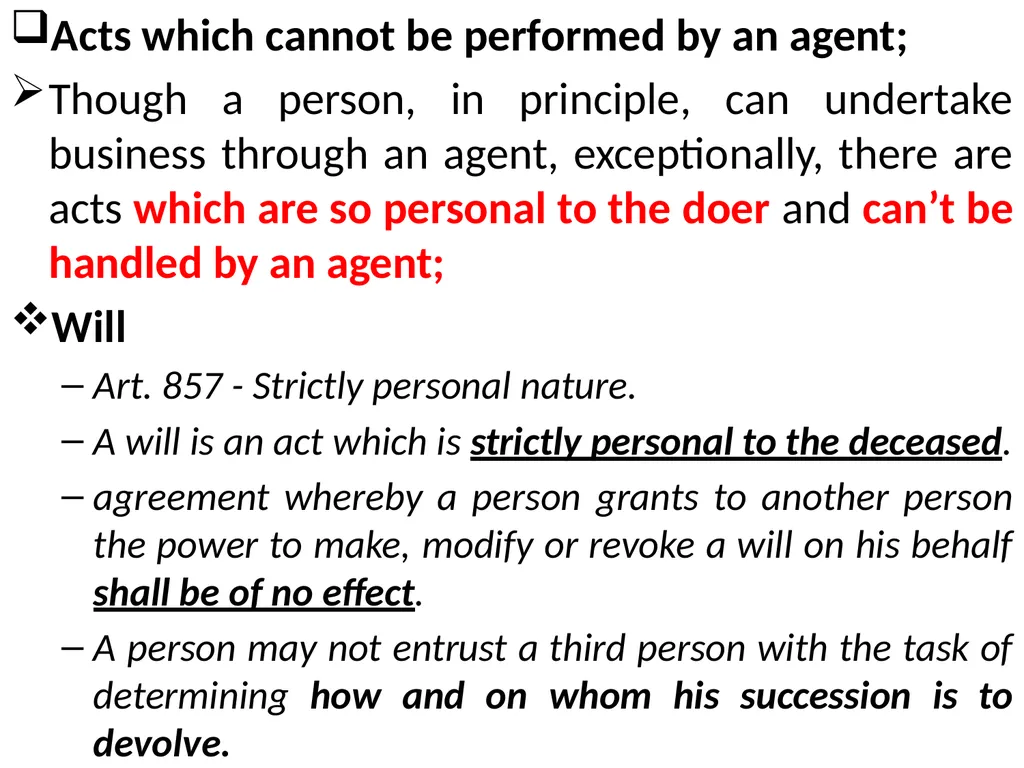 Chapter One 1. The concept of the law of agency - slide 14 of 185