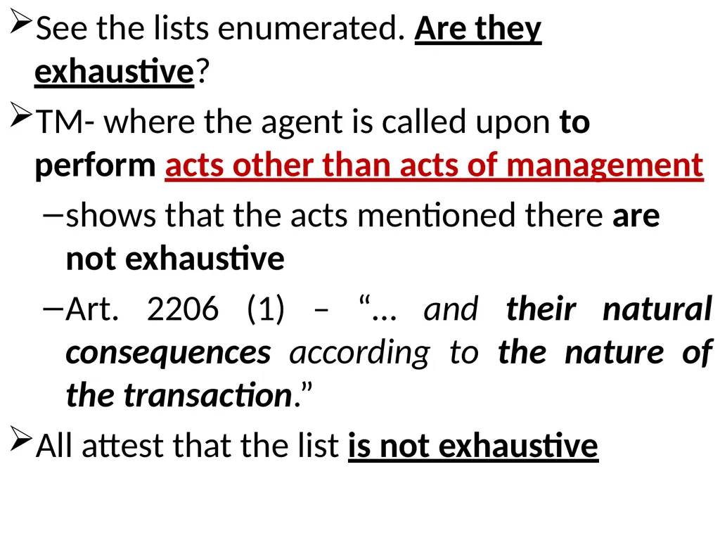 Chapter One 1. The concept of the law of agency - slide 81 of 185