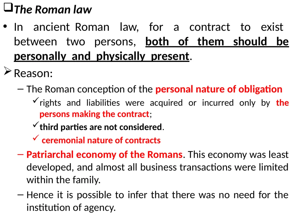 Chapter One 1. The concept of the law of agency - slide 18 of 185