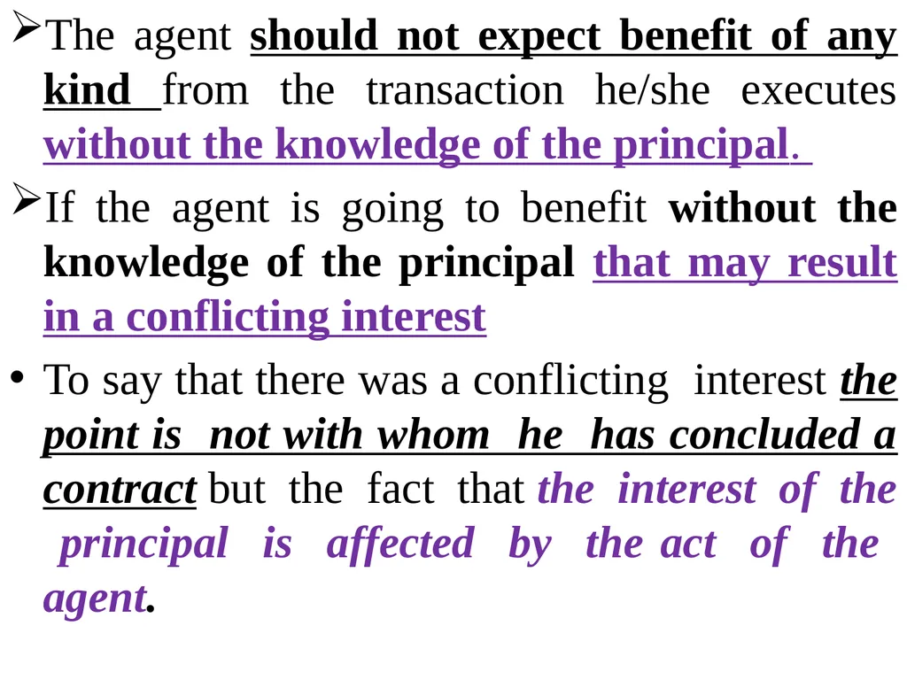 Chapter One 1. The concept of the law of agency - slide 151 of 185