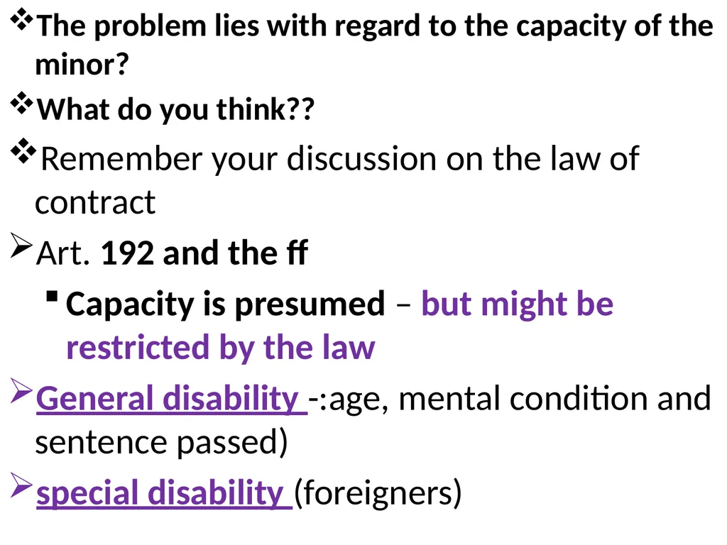 Chapter One 1. The concept of the law of agency - slide 44 of 185