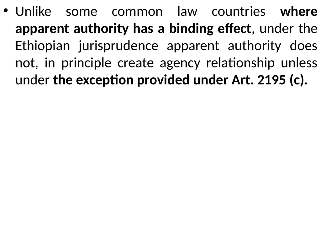 Chapter One 1. The concept of the law of agency - slide 100 of 185