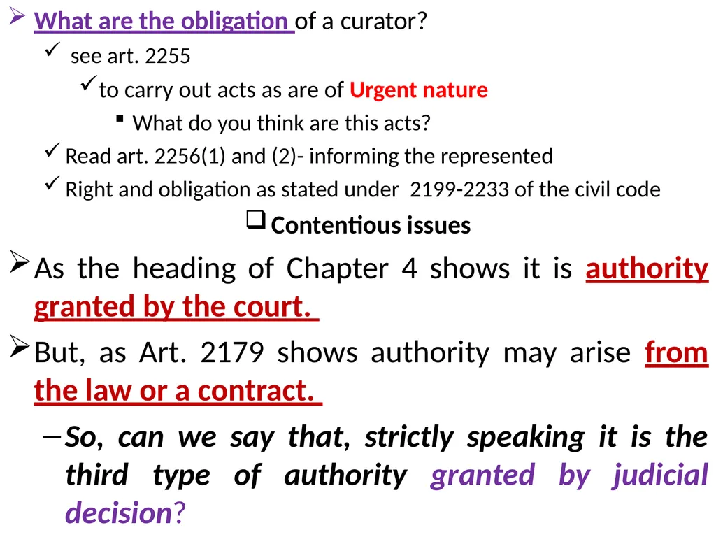 Chapter One 1. The concept of the law of agency - slide 36 of 185