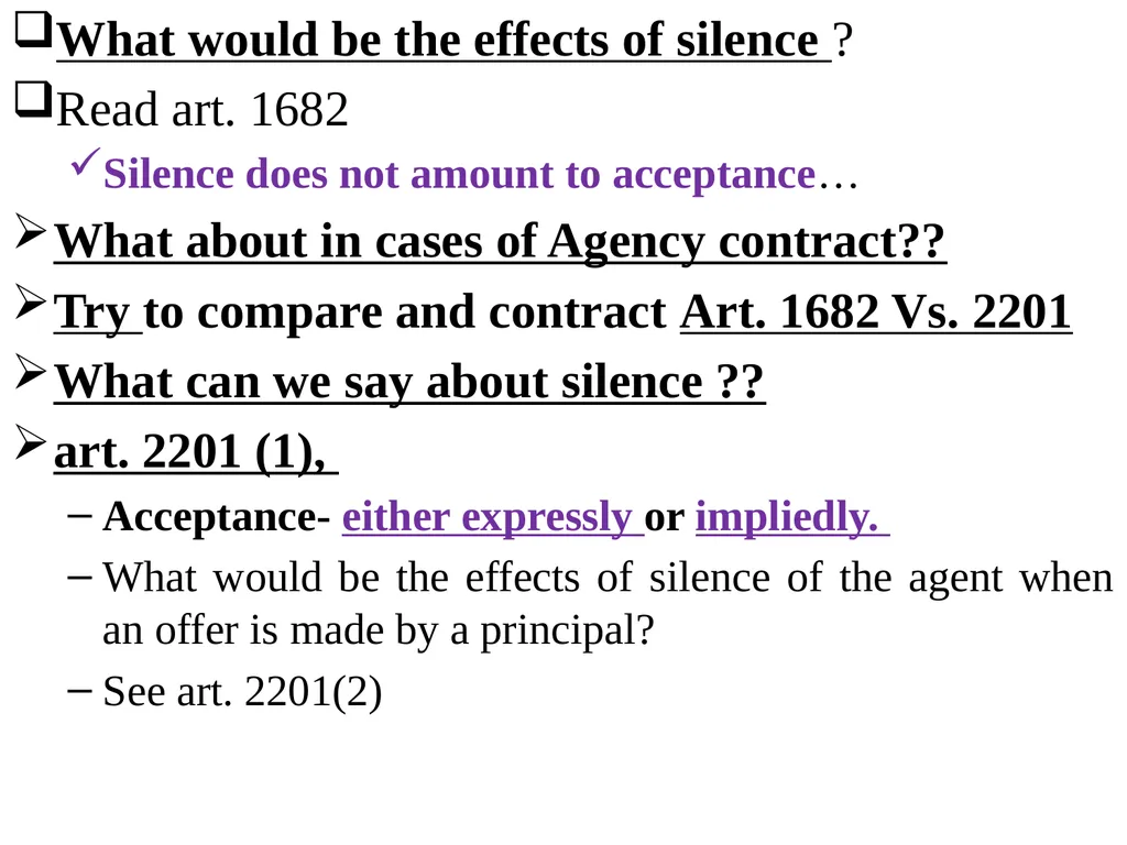 Chapter One 1. The concept of the law of agency - slide 65 of 185