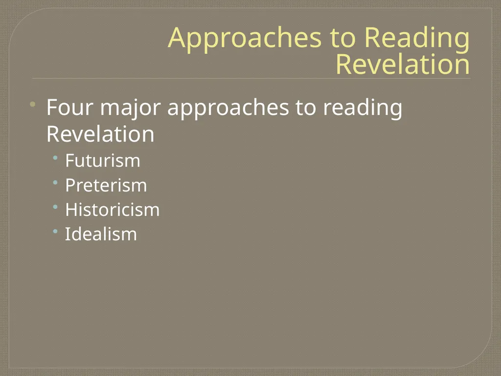 The End Times: Revelation Trinity Presbyterian - slide 18 of 28