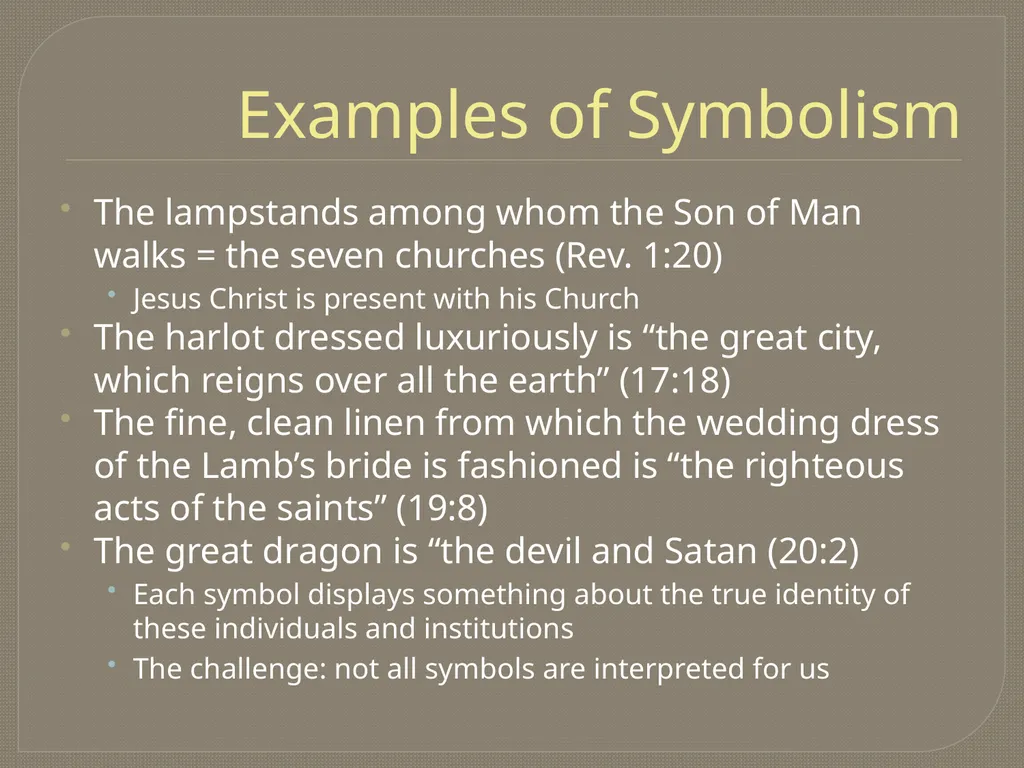 The End Times: Revelation Trinity Presbyterian - slide 13 of 28