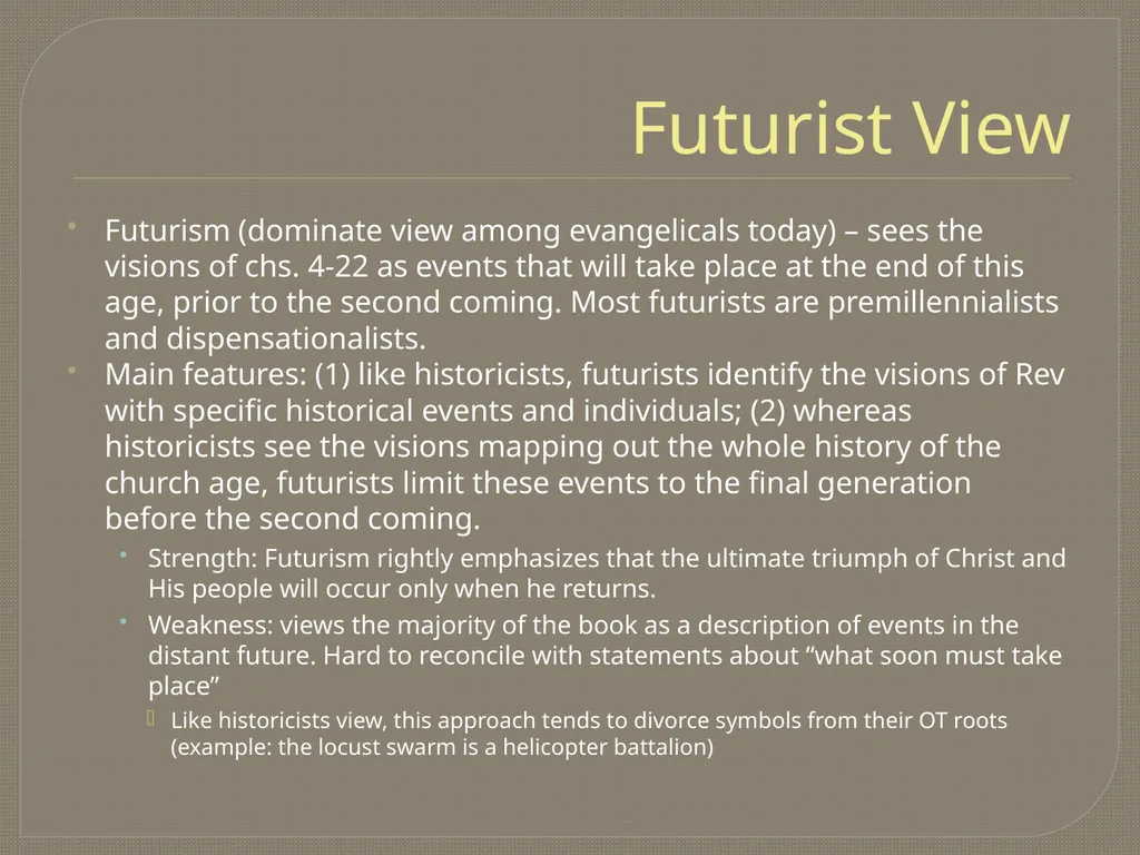 The End Times: Revelation Trinity Presbyterian - slide 19 of 28