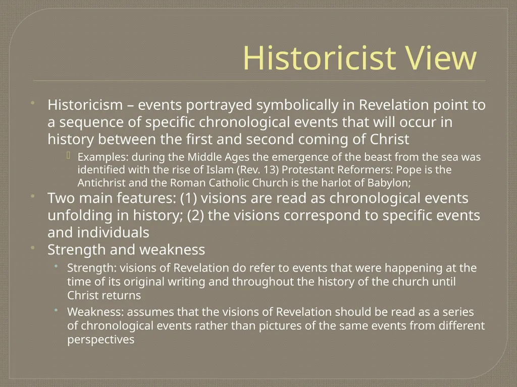 The End Times: Revelation Trinity Presbyterian - slide 21 of 28
