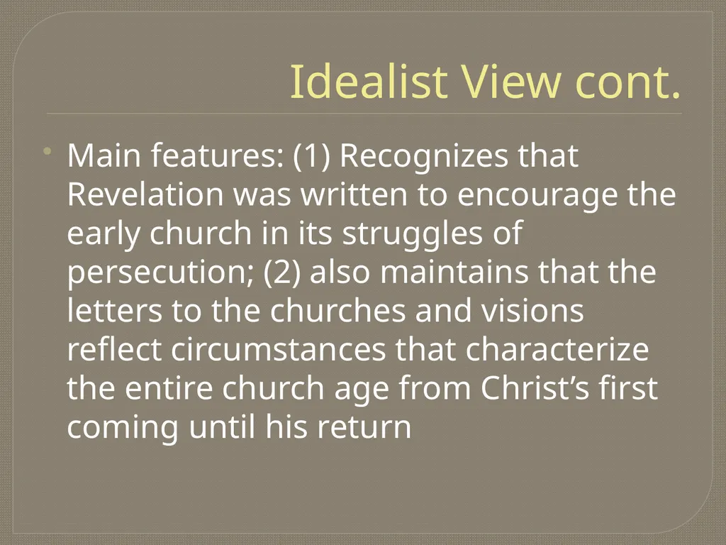 The End Times: Revelation Trinity Presbyterian - slide 23 of 28