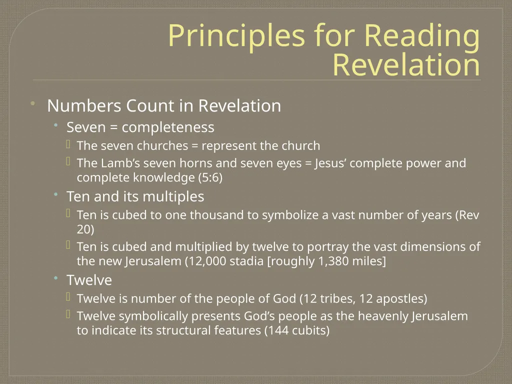 The End Times: Revelation Trinity Presbyterian - slide 15 of 28
