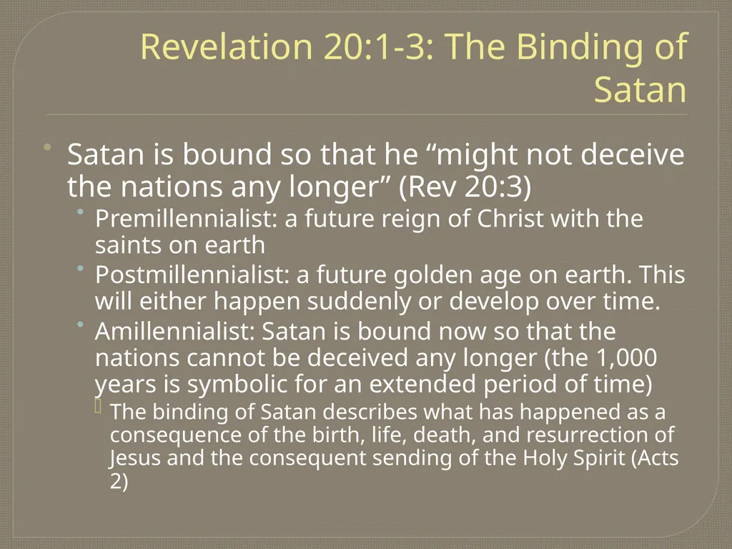 The End Times: Revelation Trinity Presbyterian - slide 26 of 28