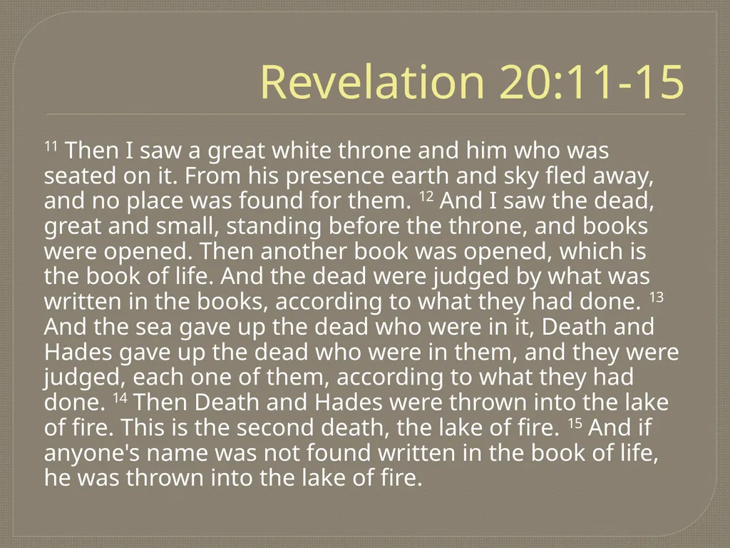 The End Times: Revelation Trinity Presbyterian - slide 3 of 28