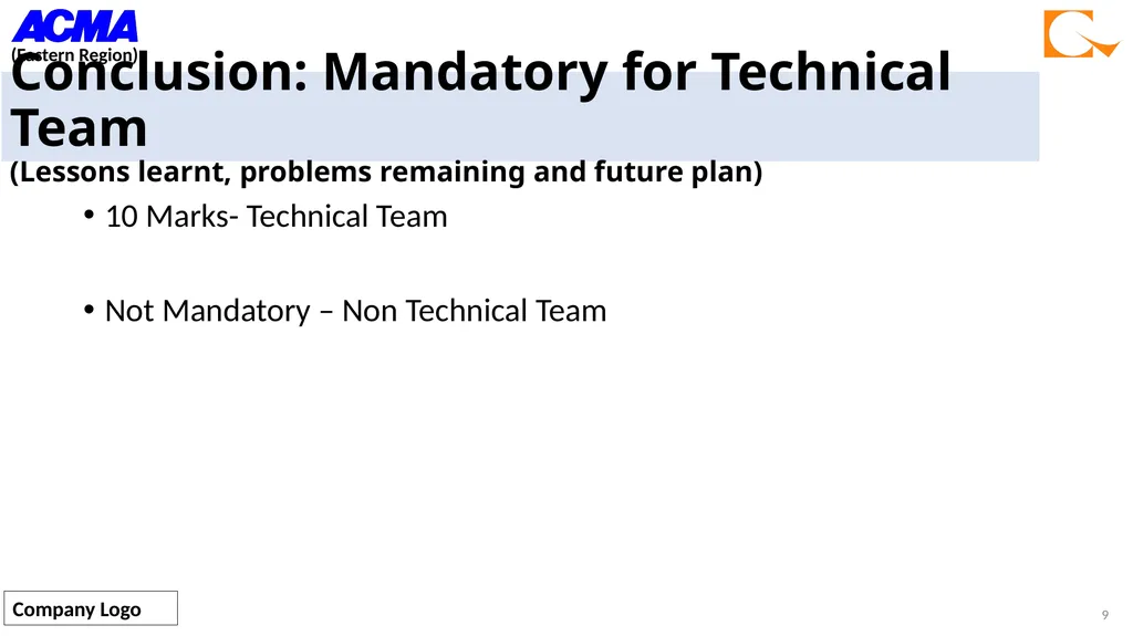 Quality Circle Competition Template & Scores Page - slide 9 of 13