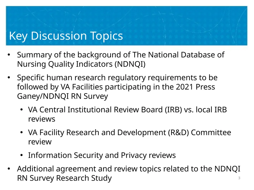 The Press Ganey RN Survey Research Study Lead - slide 3 of 19
