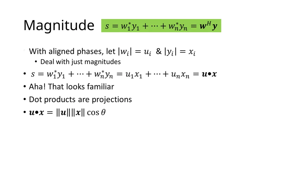 Doug’s Aha Moment on Conjugate Match Beamforming - slide 9 of 12