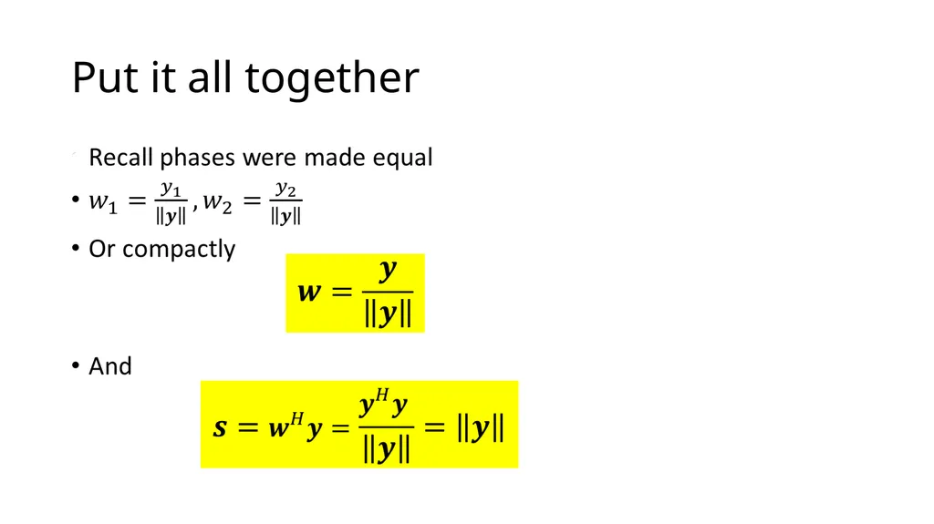 Doug’s Aha Moment on Conjugate Match Beamforming - slide 11 of 12