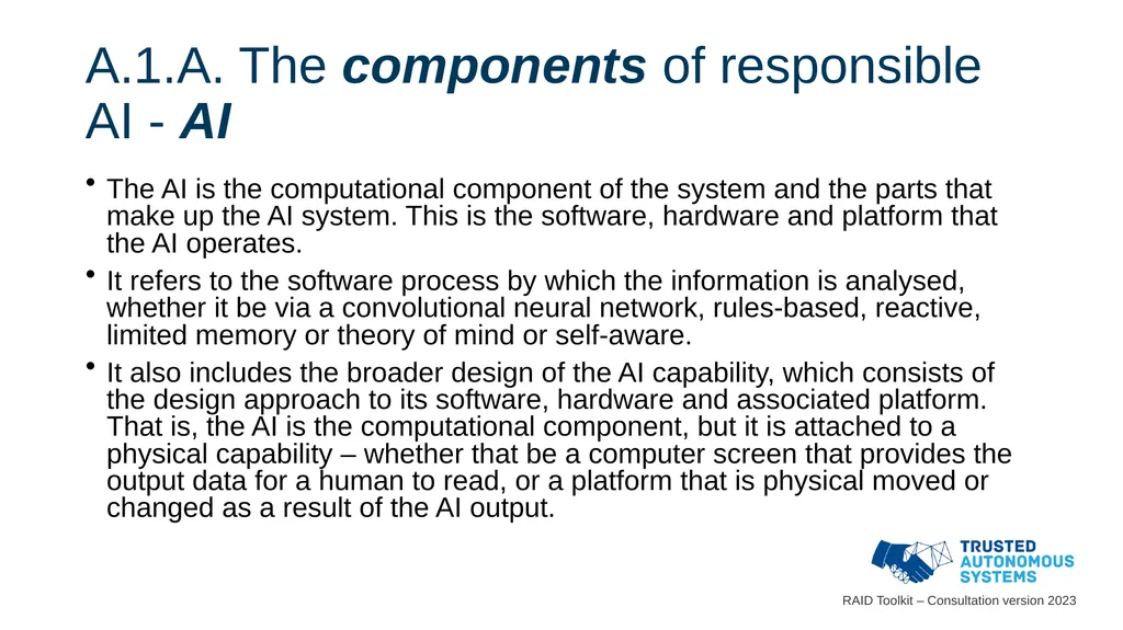 Responsible Artificial Intelligence for Defence - slide 40 of 65