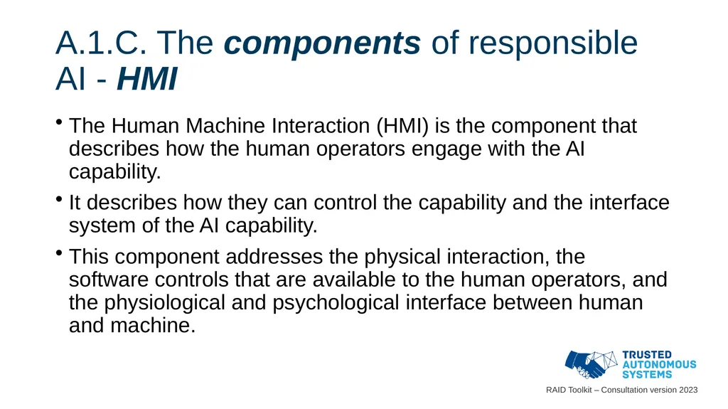 Responsible Artificial Intelligence for Defence - slide 42 of 65