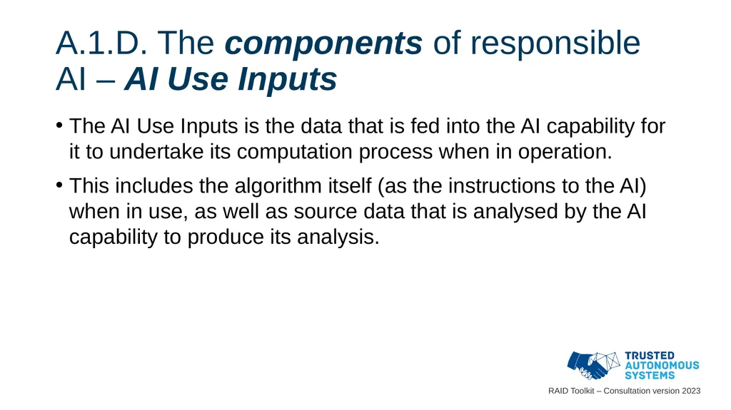 Responsible Artificial Intelligence for Defence - slide 43 of 65