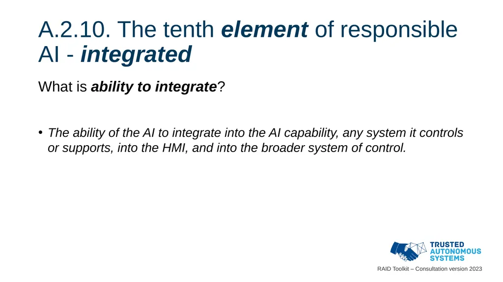 Responsible Artificial Intelligence for Defence - slide 58 of 65